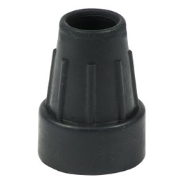 Qty: 2x 18/19mm 3/4" Heavy Duty Rubber Ferrules For Walking Sticks - Black - By Lifeswonderful®