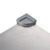 Square Shower Drain with Removable Tile Insert Grate, 8-Inch, Brushed