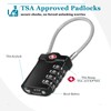 NAGE TSA Approved Luggage Locks with Open Alert Indicator, Suitcase