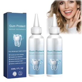 30ml*2pcs Mullend Gum Repair Gel,Mullend Teeth Repair Gel for Receding Gums,Natural Gum Protect Re/Pair Toothpaste Supports Gu/m Regrowth,White Tooth R/epair G/um Shield G/um R/epair G/el Treatment