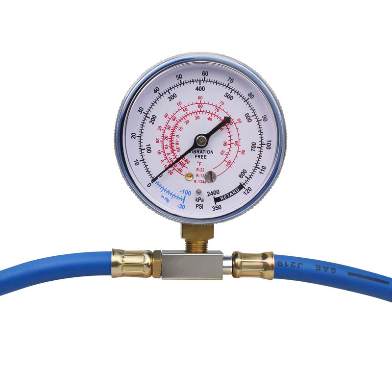 BACOENG AC Freon Refrigerant Recharge Charge Hose Kit, 1/4" Can
