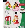 Bucilla, Last Minute Gifts, Felt Applique 4 Piece Ornament Making