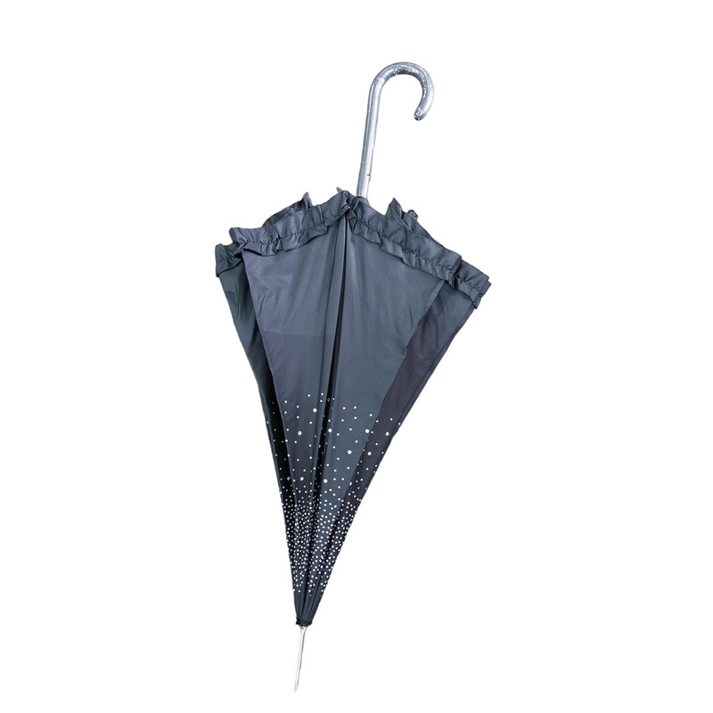 Superbia Sparkle Diamond Frill Fancy Wedding Event Automatic Stick Umbrella