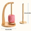 Wool Unwinder, Yarn Roll Holder, Magnetic, Wool Roller, Rotating Wood,