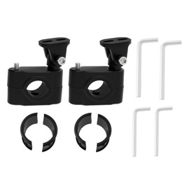 ECSiNG 2 Piece Motorcycle Crash Bar Light Holder for 18-32mm Bumper Mount Fog Light Headlight
