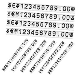 jojofuny 20Pcs Price Display Block Transparent Pricing Tag Stand for Jewelry Retail Stores Easy Assembly Pricing Labels for Price Visibility