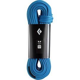 BLACK DIAMOND 9.9 Rock Climbing Rope | Durable Single Dynamic Rope | Smooth Handling | Reliable Performance for Sport & Indoor Climbing | Dual Blue | 60m