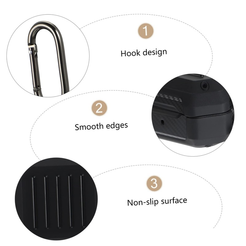 IWOWHERO Fashionable Wireless Earphone Protector Case for Safe Material Slip