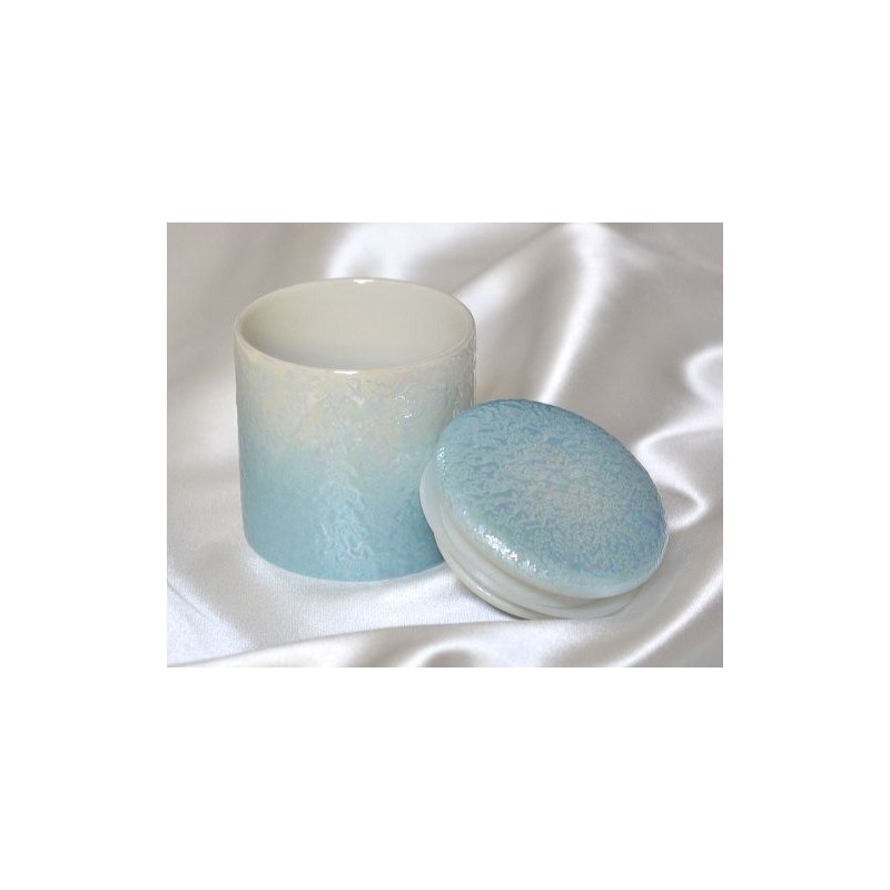 Mini 2 Size Urn (Yawaragi, Luster Blue)