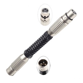 DIY 3XLR to 3XLR Electric Motion Saw Accessories Adapter Connector Interfaces for Different Reciprocating Machine with Powerful Spring (3XLR to 3XLR)