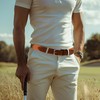 Mile High Life Golf Belts for Men, Canvas Belt with