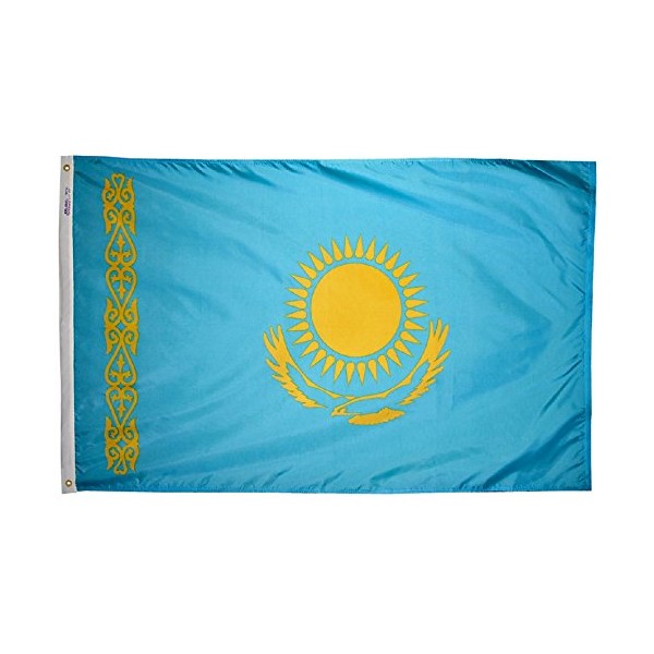 Kazakhstan ~ 3' x 5' Nylon World Flag