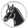 Stainless Steel Coin Holder with Horse head coin black