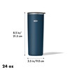 OXO Strive 24oz Insulated Tumbler with Sliding Lid - Dark