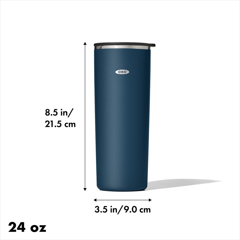 OXO Strive 24oz Insulated Tumbler with Sliding Lid - Dark