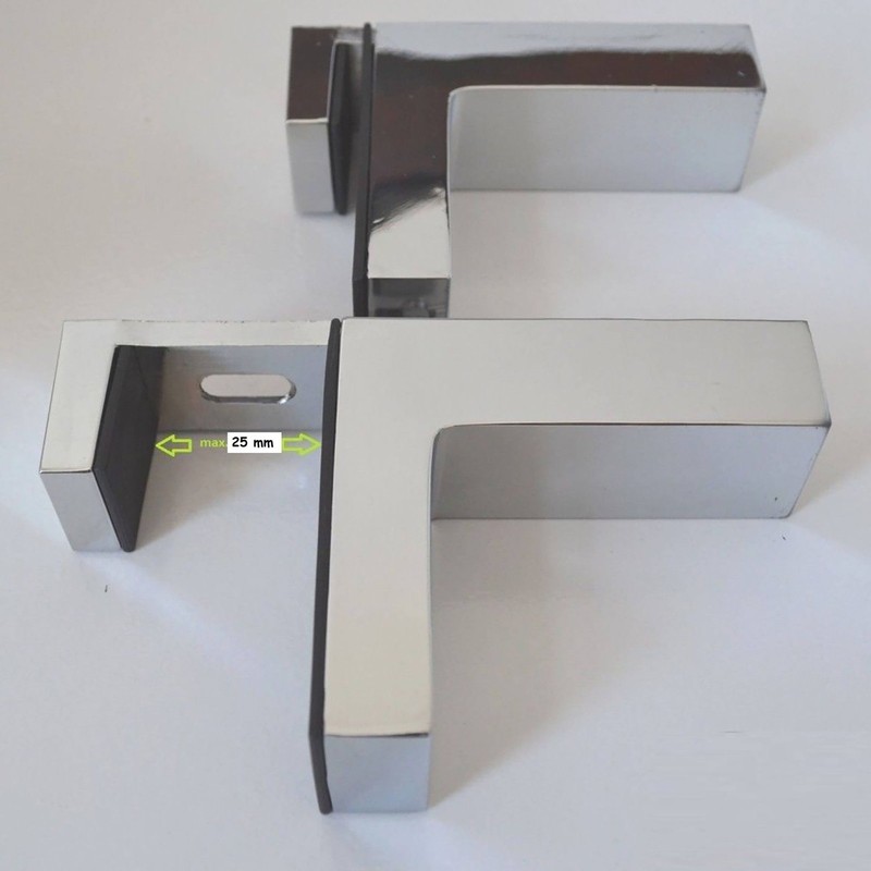 Euro Tische Shelf Holder Glass Shelf Support - Sturdy Shelf