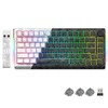 Womier 75% Percent Keyboard Wireless with Topographic Strap, Creamy Mechanical