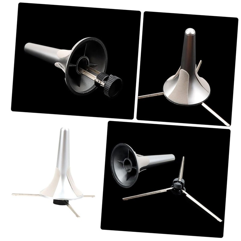 Kisangel Portable Metal Trumpet Stand Holder Lightweight and Support for