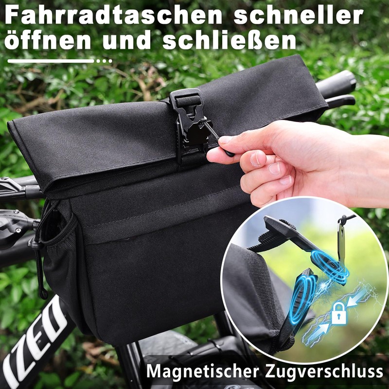 GXCROR Bicycle Handlebar Bag, 9 L, Bicycle Bag, Handlebar Bag,
