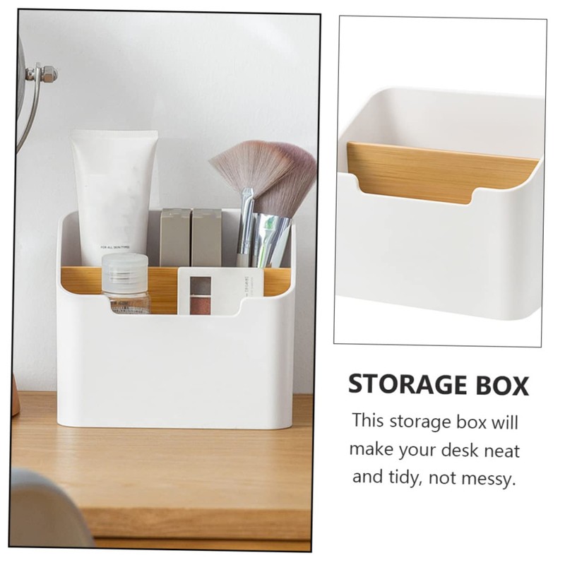 MAGICLULU Collapsible Storage Box Stackable Desk Organizer Plastic Remote Control