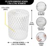 Gutter Guard (6 Pack) Leaf Filter Gutter Strainer & Downspout