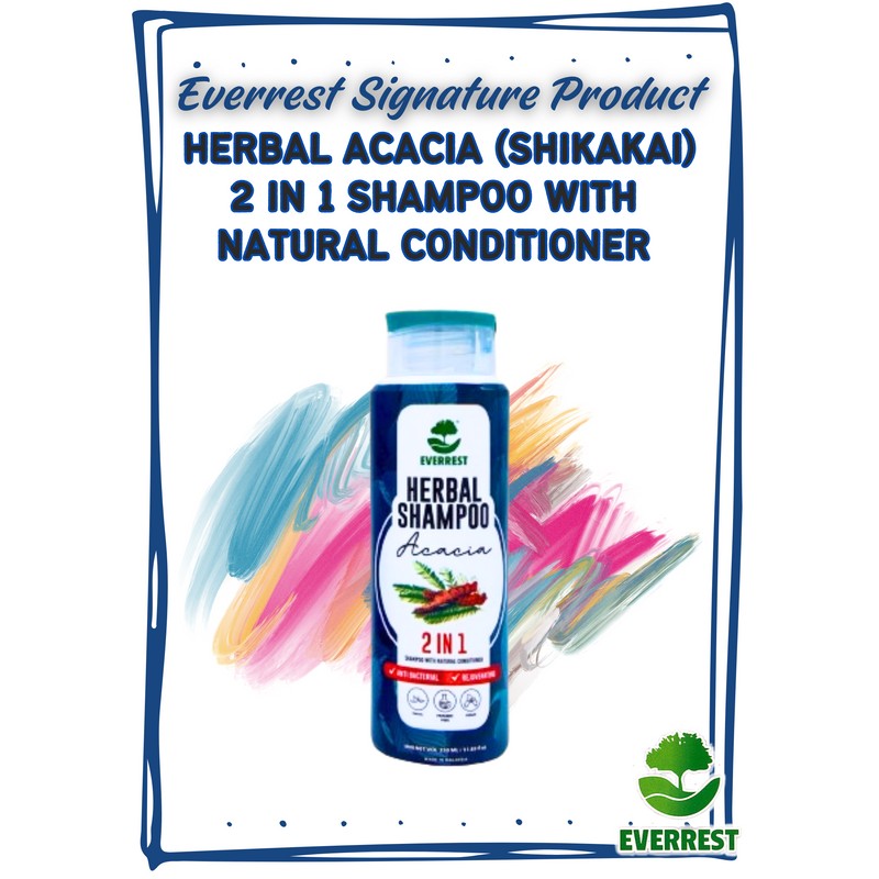 EVERREST HERBAL ACACIA (SHIKAKAI) SHAMPOO WITH NATURAL CONDITIONER - 350ml