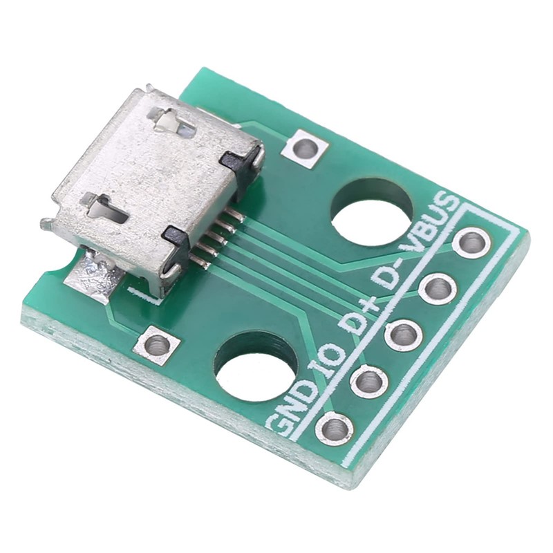 10Pcs USB to DIP Board, 5 Pin USB Micro Breakout