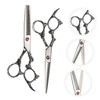 VICASKY 2pcs Professional Barber Scissors Ergonomic Stainless Steel Hair Cutting