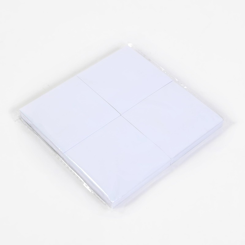 4 White (Square) Sticky Notes, 100 Sheets Per Pad, 76