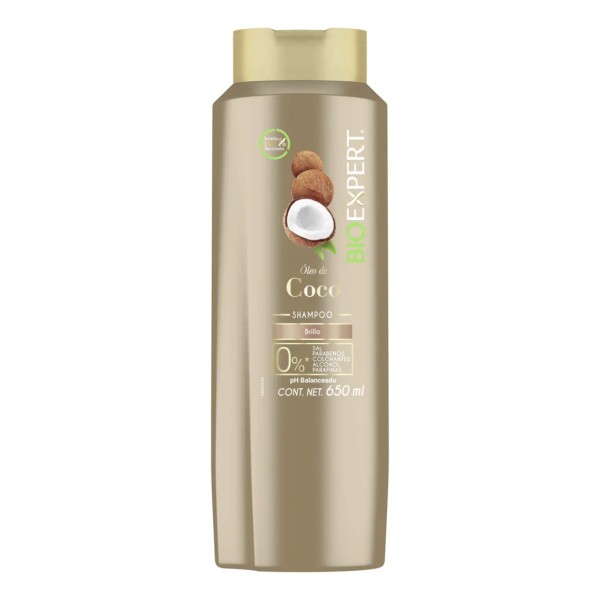 BIOEXPERT Shampoo leo de Coco, recubre el cabello dejndolo radiante