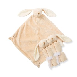 Angel Dear Three of A Kind Blankie, Biege Bunny