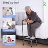 Careboda Step Stool with Handle, Adjustable Foot Stool with Non-Slip