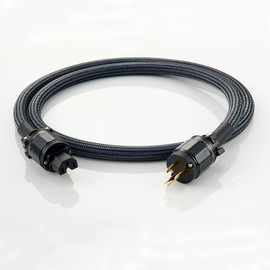 Pailvens HiFi Power Cable AC Power Cord 3-Prong US Plug, 12AWG Audiophile Power Line with Braided Sleeves for Power Filter, Turntable, Amplifier, CD Player, Black Plug, 5FT/ 1.5m