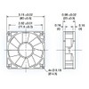 Mechatronics 24V DC Fans (80x25mm, Extra High Speed)
