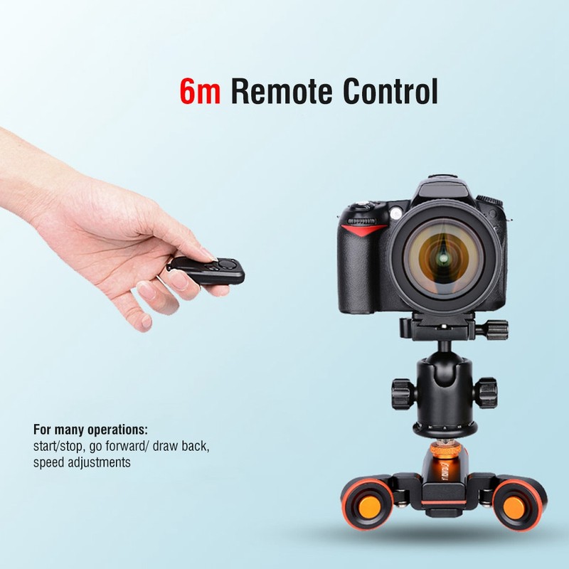 YELANGU L4X Mini Motorized Electric Track Slider Motor Dolly Truck