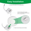 Taoellen 9W Ultra-Thin LED Ceiling Light, 3000K Warm White, φ120mm