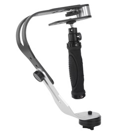 Handheld Camera Stabilizer Black Steady Cam Stabilizer Handheld Video DSLR Camera Stabilizer Aluminum Alloy Bow Shape Stabilizer with Handle