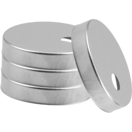4Pcs Toilet Screw Caps,Silver Stainless Steel Decorative for Toilet Bolt and Seat Covers