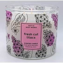 Fresh Cut Lilacs Candle 3 Wick w Natural Essential Oils 2023