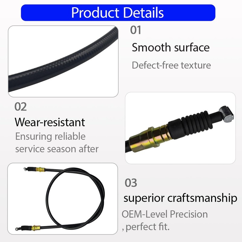 AM136944 Right Side Parking Brake Cable Replacement for John Deere