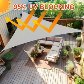 Amagenix Light Grey Outdoor Sun Shade Canopy, 1 2' X 1 2' X 1 7' UV Block Awning for Outdoor Patio Garden Backyard (We Customize)