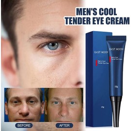 Bluemega Gel Crema de Ojos con Retinol para Hombres Levantamiento de Ojos, Eliminación de Bolsas y Ojeras, Reafirmante, Eliminación de Líneas Finas, Hidratante