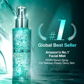 ANUA PDRN Collagen Glow Facial Serum Spray, Hydrating Face Mist, Hyaluronic Acid, dewy glass finish, All Skin Types, Instant Plumping Hydration, Firming Care, Korean Skincare, 3.38 fl oz