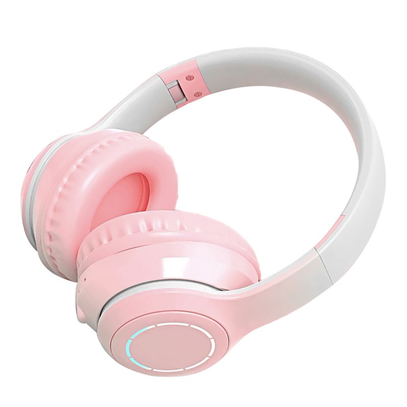 Bluetooth Headphone Heavy Bass Noise Cancelling Foldable Gradient Color Wireless
