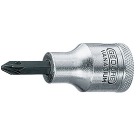 Gedore Screwdriver Socket 1/2 ", Phillips PZ 2 – Iks 19 PZD 2