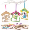 Baker Ross FC707 Fairy Wooden Decorations - Pack of 10,