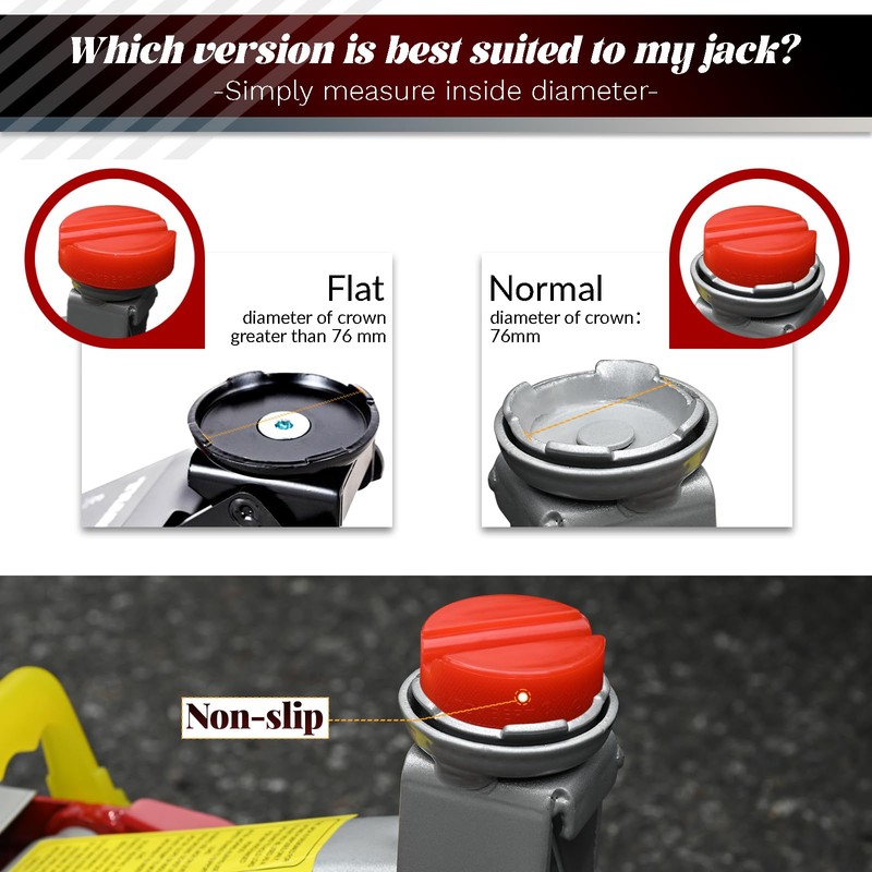 Car Jack Support Adapter Polyethylene Red Axle Stands Stand Support
