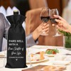 YUANHAO Black Retirement Wine Bag Leaving Farewell Goodbye Gifts for