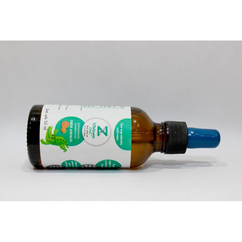 VitalZync Gluconato de Zinc Sabor Naranja 50 ml Suplemento Alimenticio