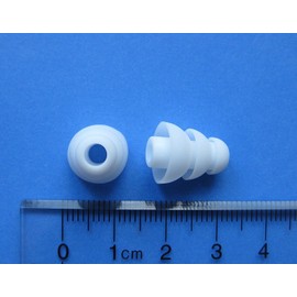 8pcs Eartips Compatible with Beats Flex, Fit Pro, Studio Buds and Studio Buds + True Wireless Earphones - 4S / 4L White Triple Flange Replacement Earbuds